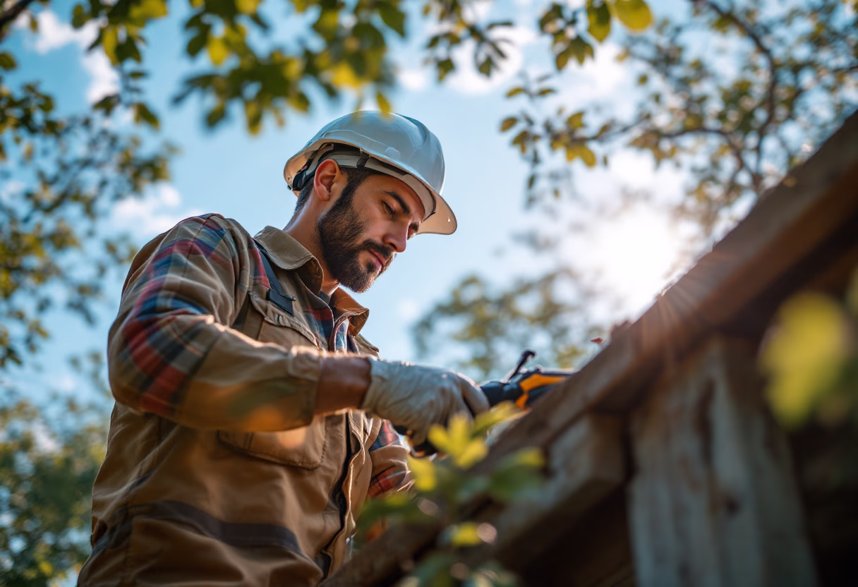 image of solar panel installation in progress