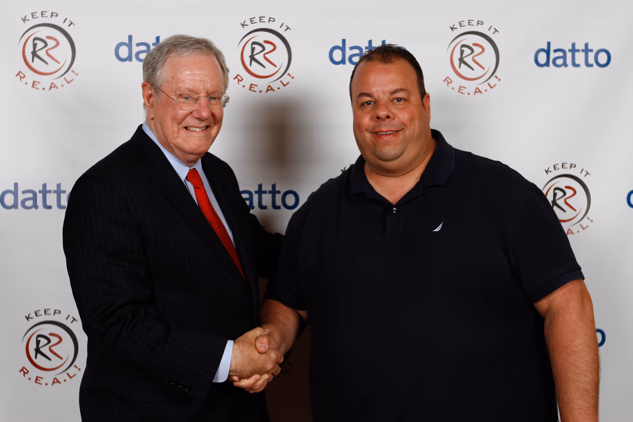 Dave Jordan PCC president with Steve Forbes at leadership conference