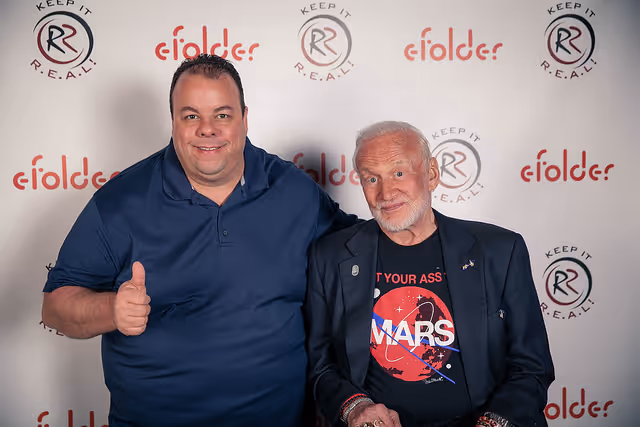 David Jordan PCC president with Buzz Aldrin