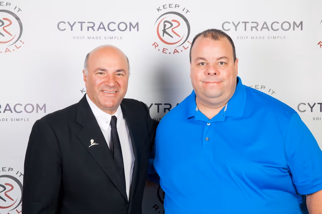 Dave Jordan PCC president with Kevin O'Leary