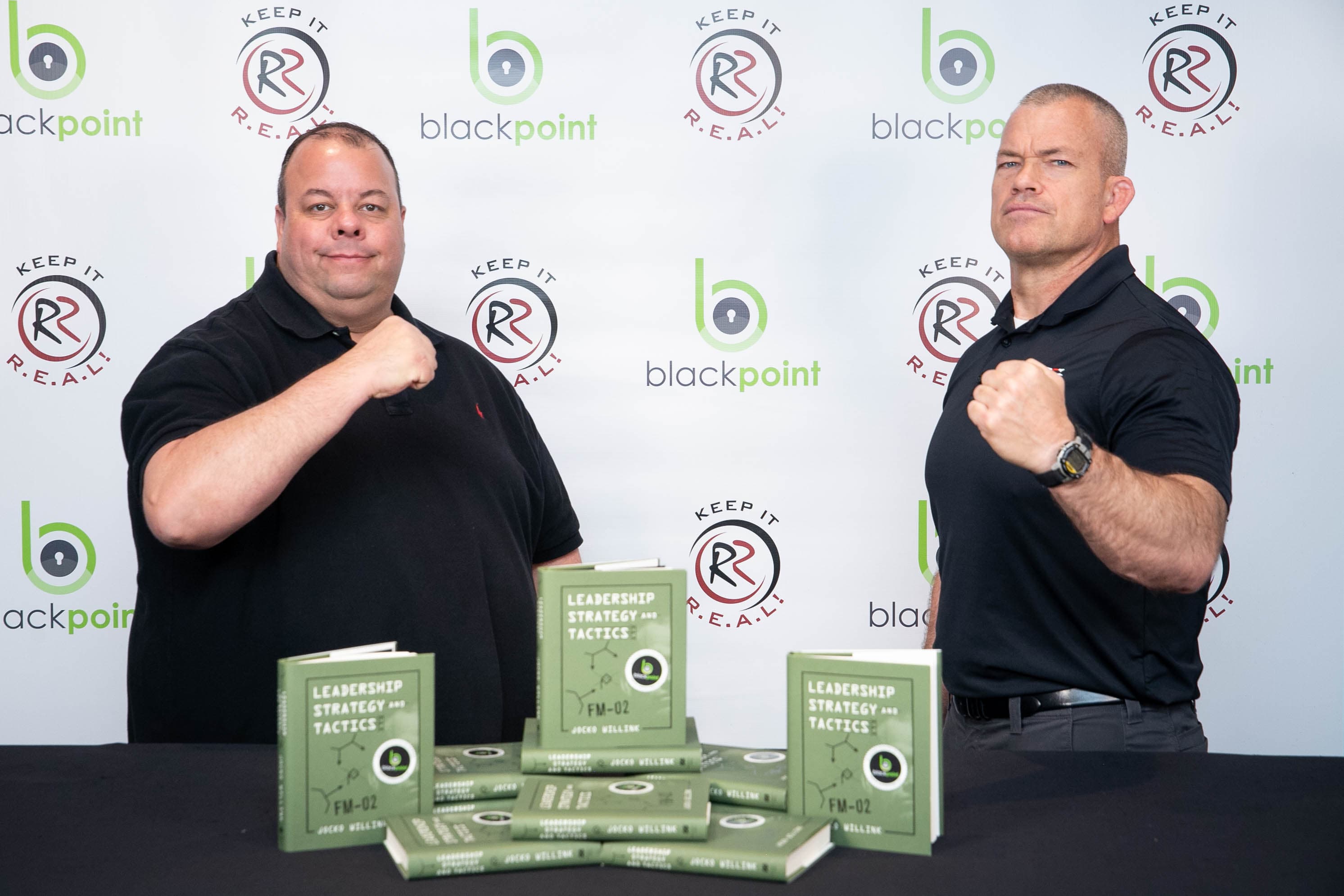 PCC President Dave Jordan and Jocko Willink at business event.