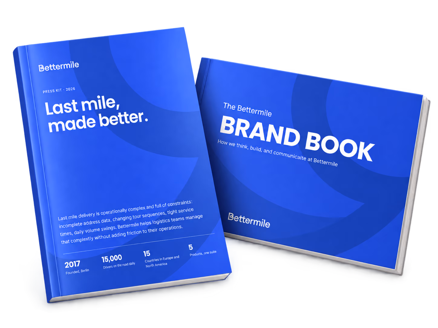 The Bettermile Brand Book and Press Kit as Illustration.