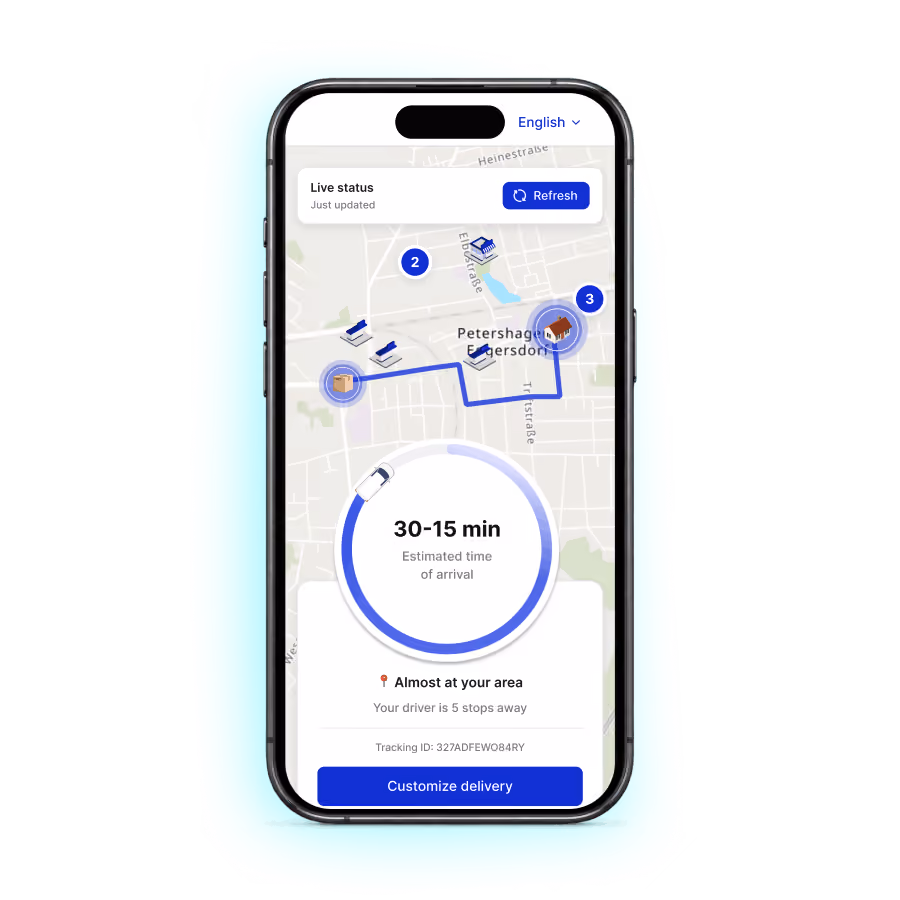 Better Route app showing the intelligent sequencing setting