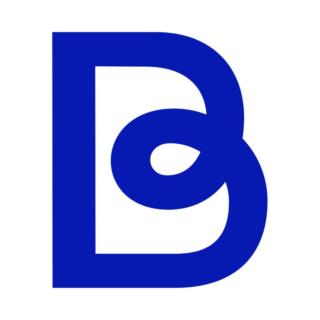 Bettermile logo mark, a blue letter B