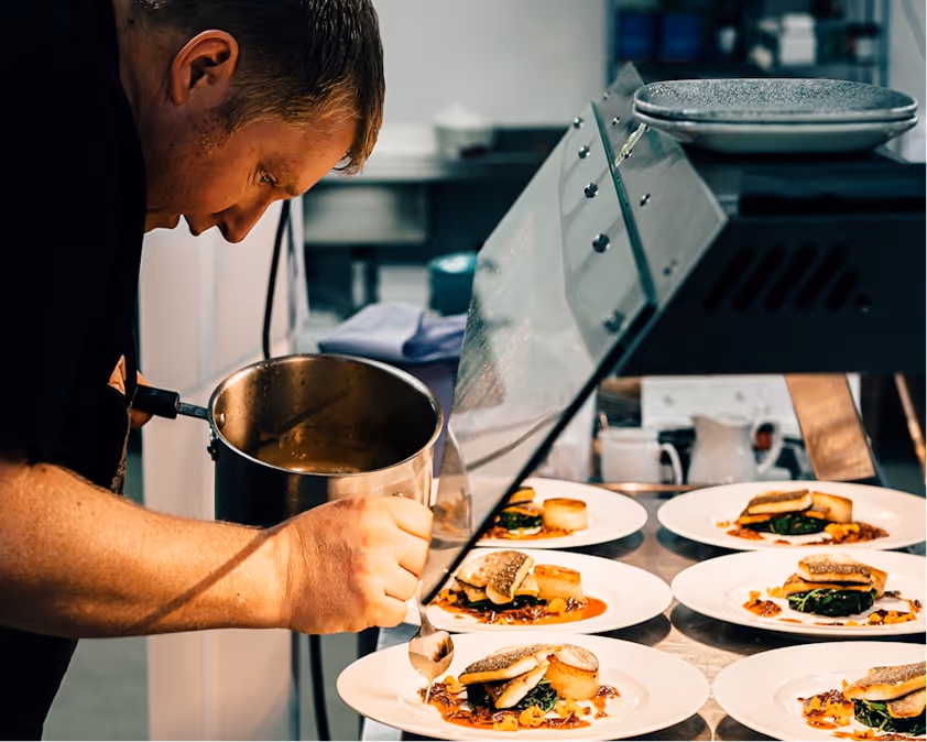 Auswahl an frischen Salaten und gesunden Zutaten für Catering