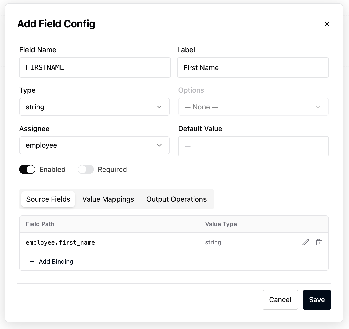 ADP Flat File Configuration