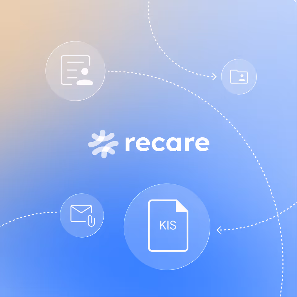 Key Visual von Recare Extract – automatisches Auslesen von Patientendaten