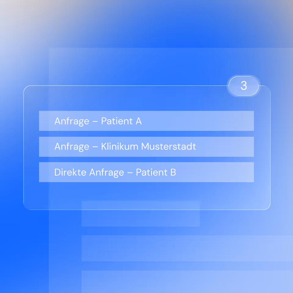 Key Visual von Recare Admissions für digitales Aufnahmemanagement