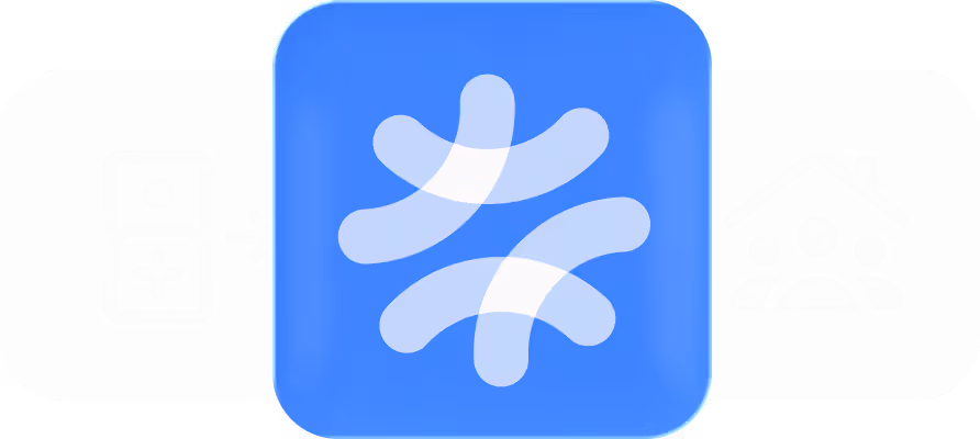 Grafik zu digitaler Vernetzung in der Pflege mit Recare