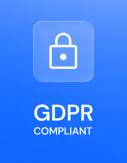 GDPR compliant data protection badge