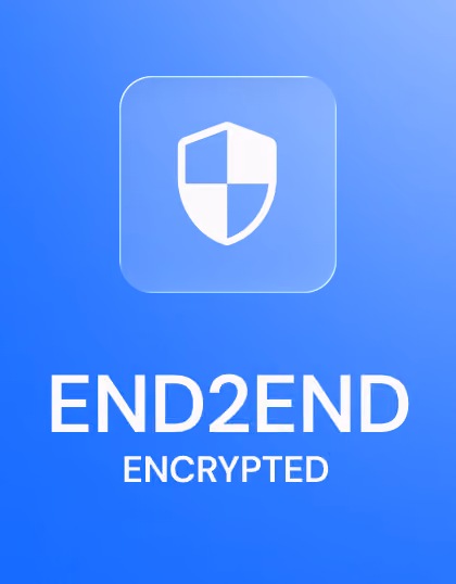End-to-end encryption security badge