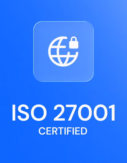 ISO 27001 certification badge