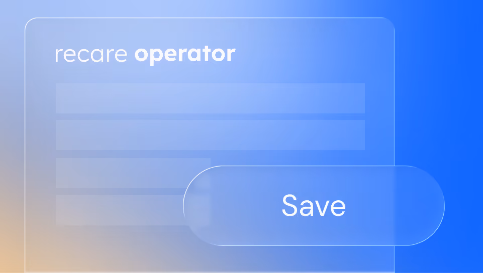 Recare Operator: physician view
