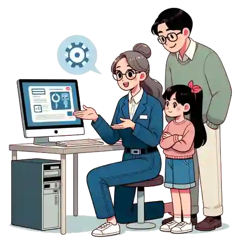 Femme avec des problèmes inforamtique - Fix Me Up - Mettez fin à vos problèmes informatiques