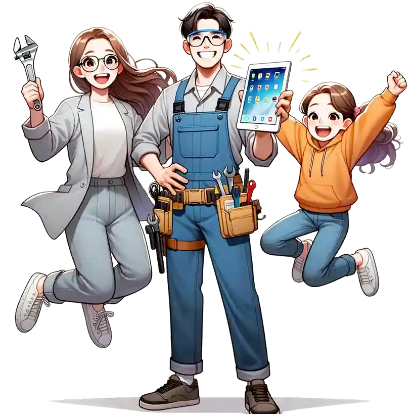 Famille heureuse  - Fix Me Up - Mettez fin à vos problèmes informatiques