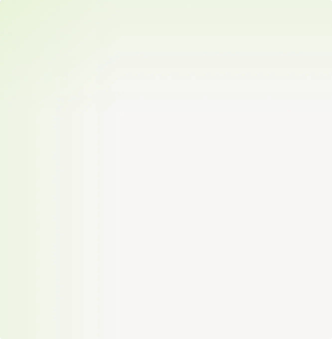 Light green gradient background used for UI card decoration