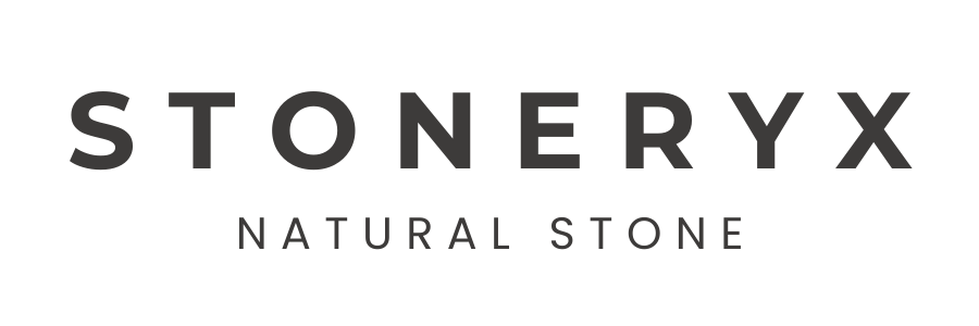 STONERYX Natural Stone logo with bold uppercase letters.