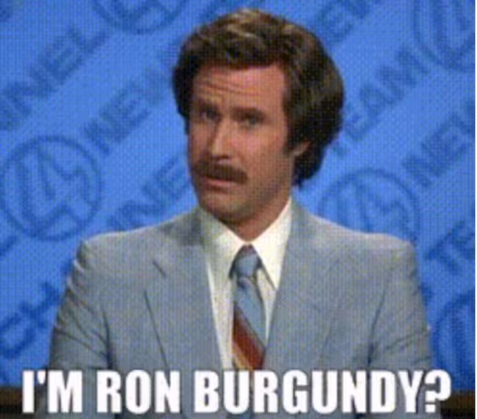 I am Ron Burgundy?
