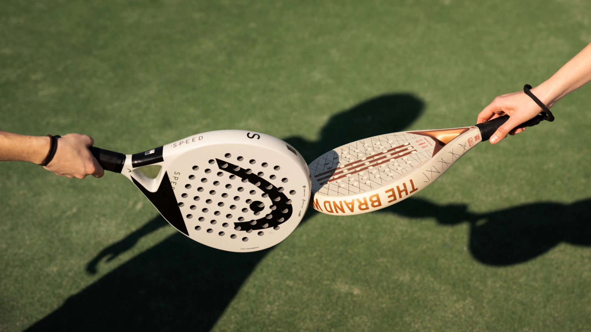 A man playing padel