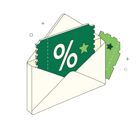 Illustration 30 % Rabattcode, dreimal einlösbar, für Courtbuchungen bei smash Padel Wien