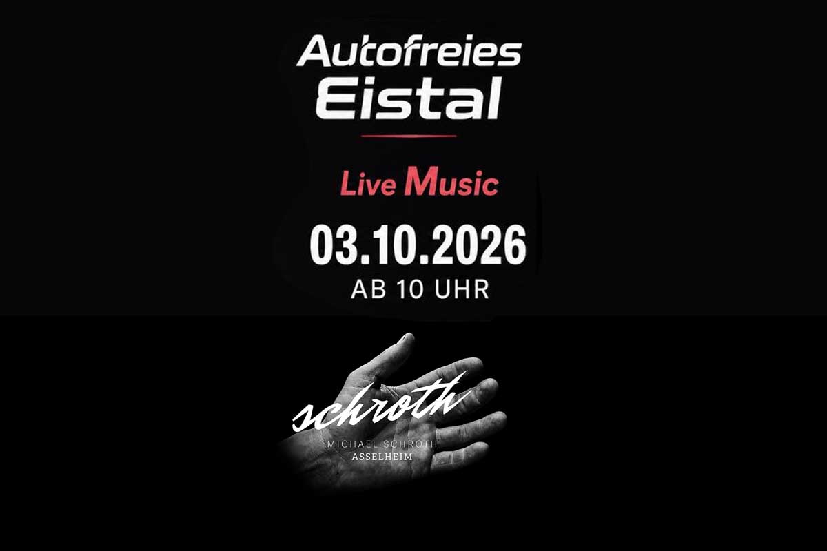 Autofreies Eistal mit Live-Musik