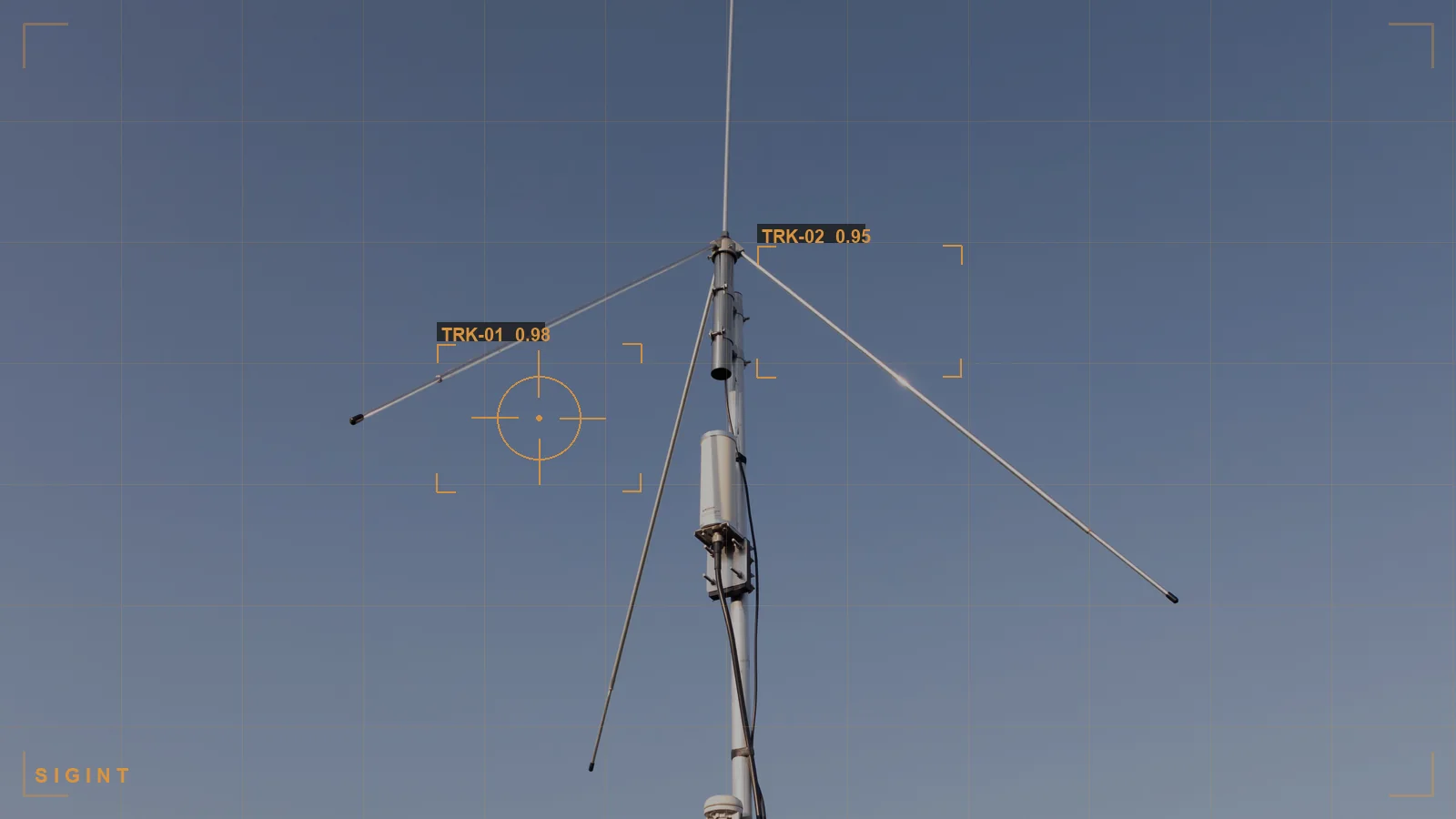 Signals collection antennas, illustrating signals intelligence (illustrative)