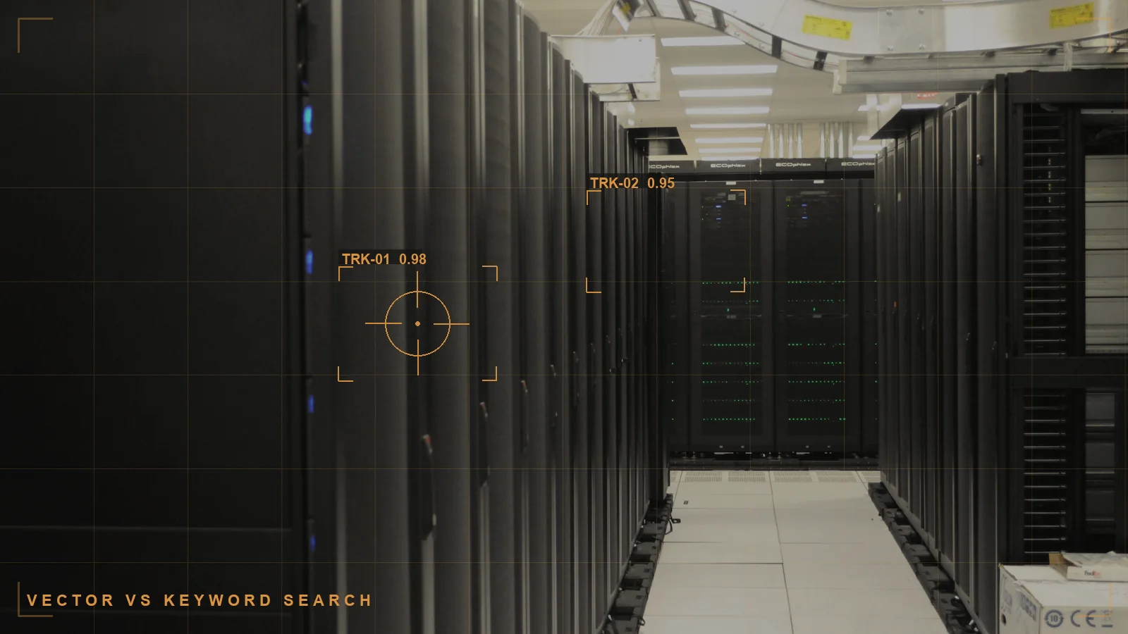 Retrieval infrastructure, illustrating vector search vs keyword search (illustrative)