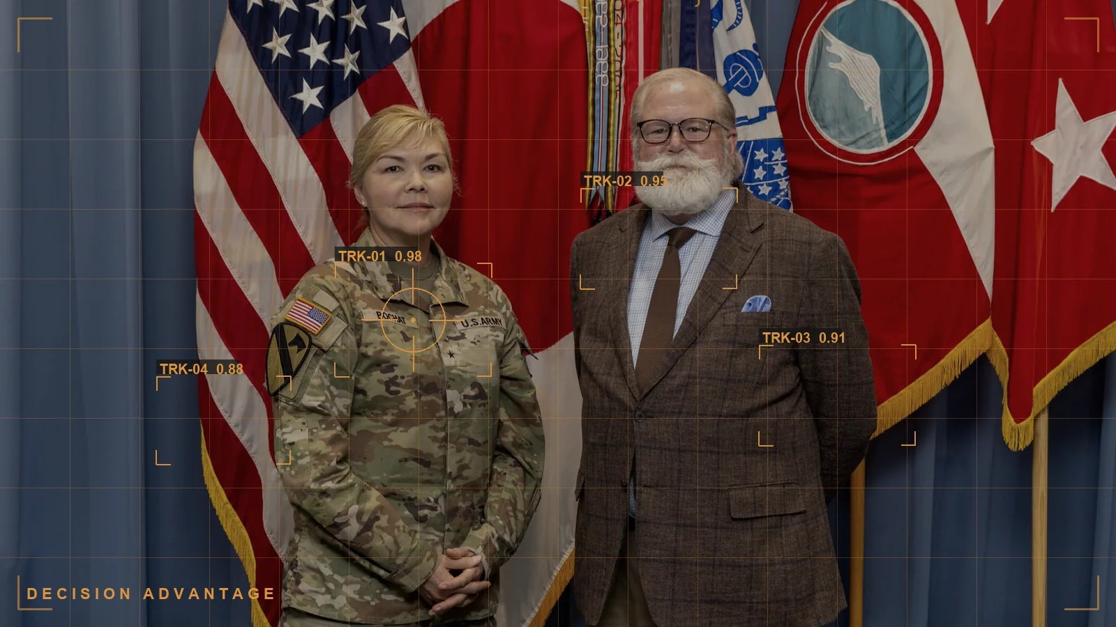 A command staff gaining decision advantage (illustrative)