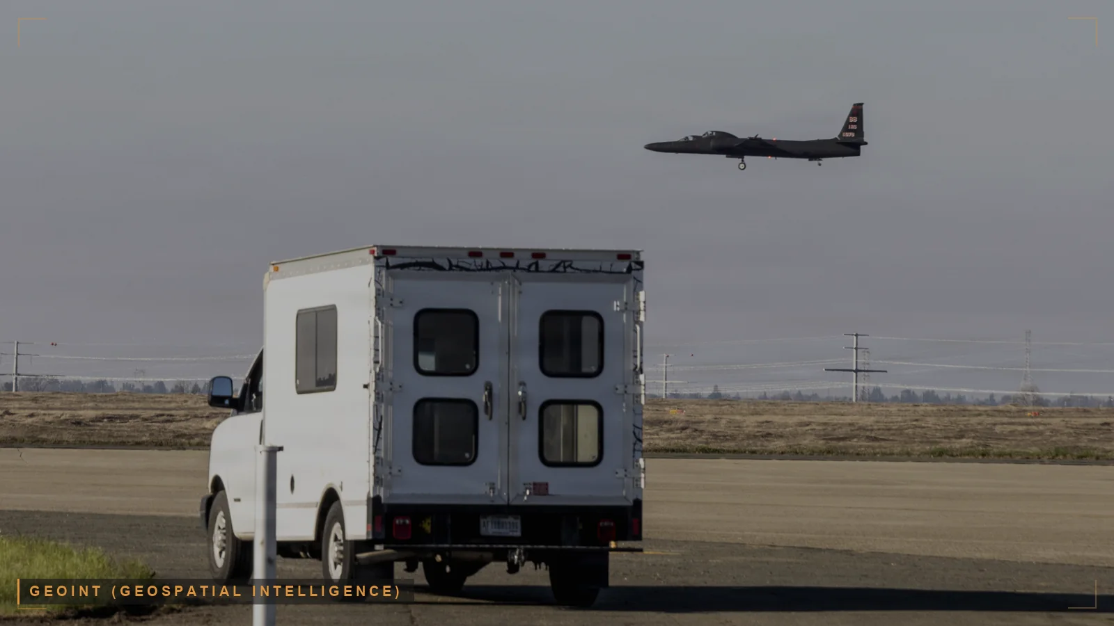 Overhead imagery, illustrating geospatial intelligence (illustrative)