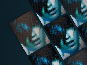 CUSTOM SIGNAGE | Bold custom signage design added to the layered luxury aesthetics of the salon.