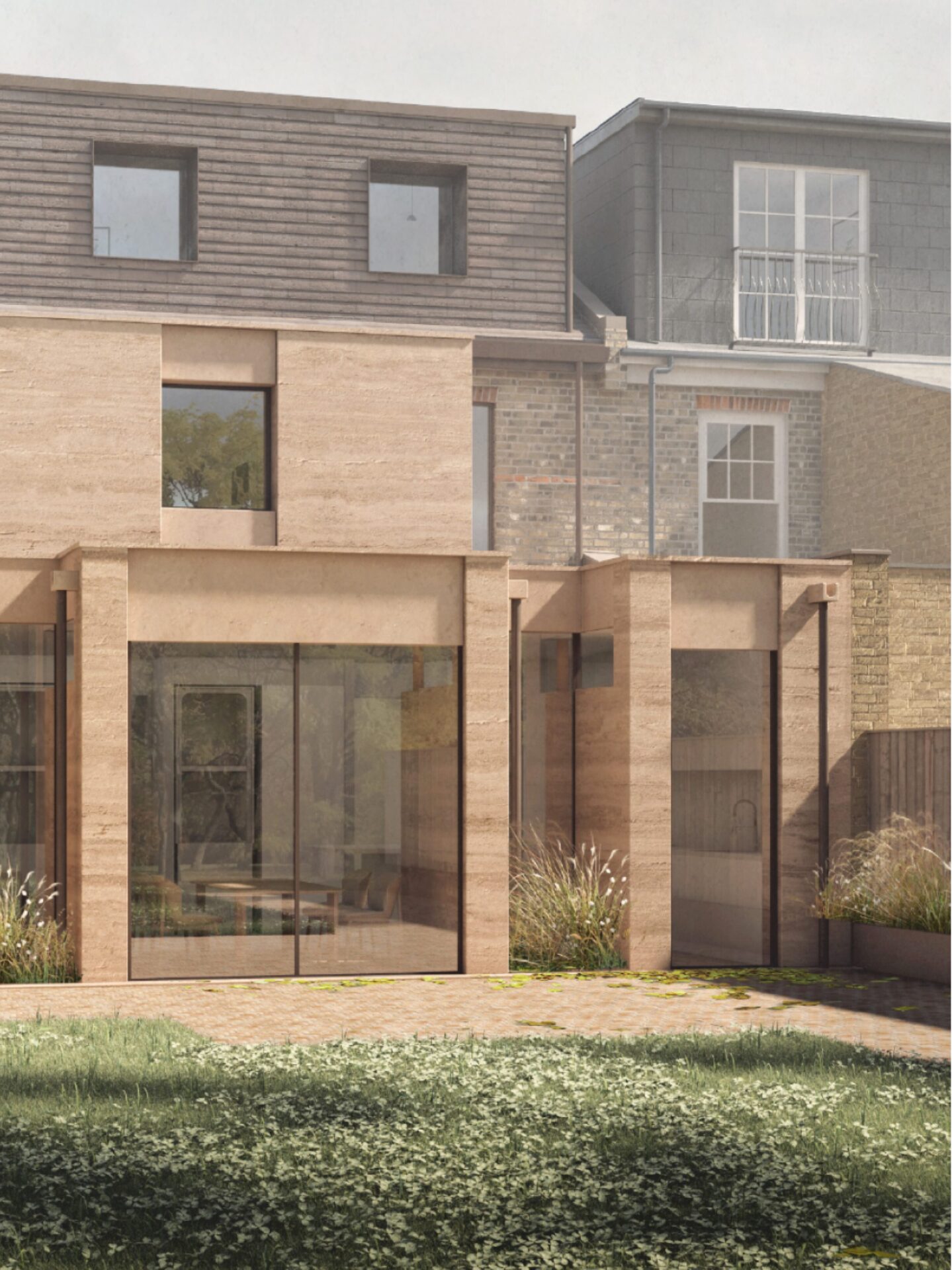Forest House East London Victorian renovation exterior with contemporary architectural details after receiving planning approval with REMI C.T Studio.