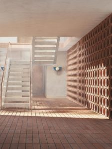 TEXTURE AND LIGHT INTEGRATION | Within external zones create spaces that interact with the intense light and climate of this West African home.