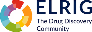 ELRIG logo with colorful segmented circular design and text 'ELRIG The Drug Discovery Community'.