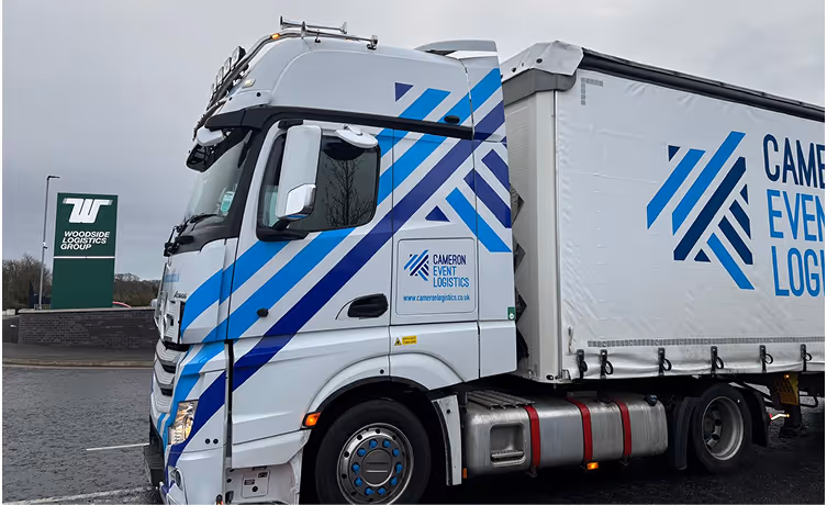 A Cameron Event Logistics truck