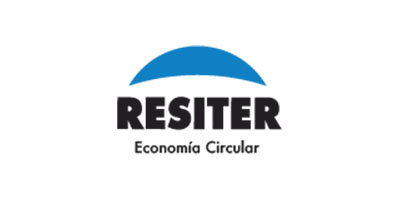 RESITER logo with a blue semicircle above and the text 'Economía Circular' below.