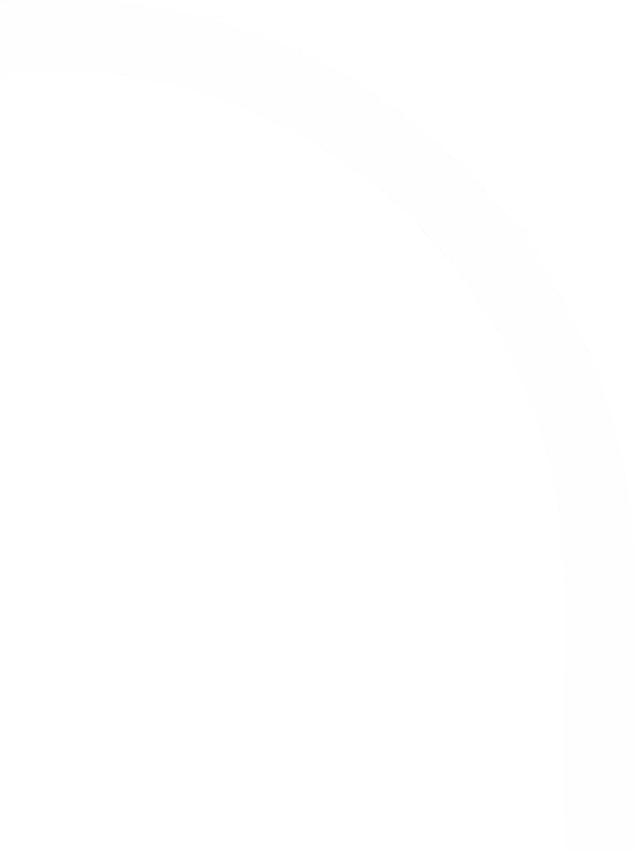 Segment d'un anneau blanc incurvé sur fond noir.
