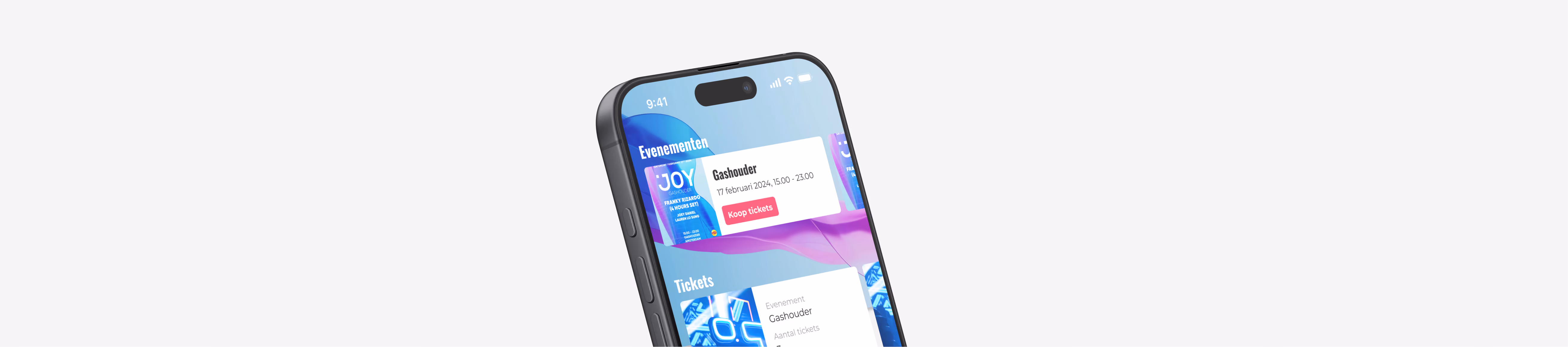 Voorbeeld van de Joy App