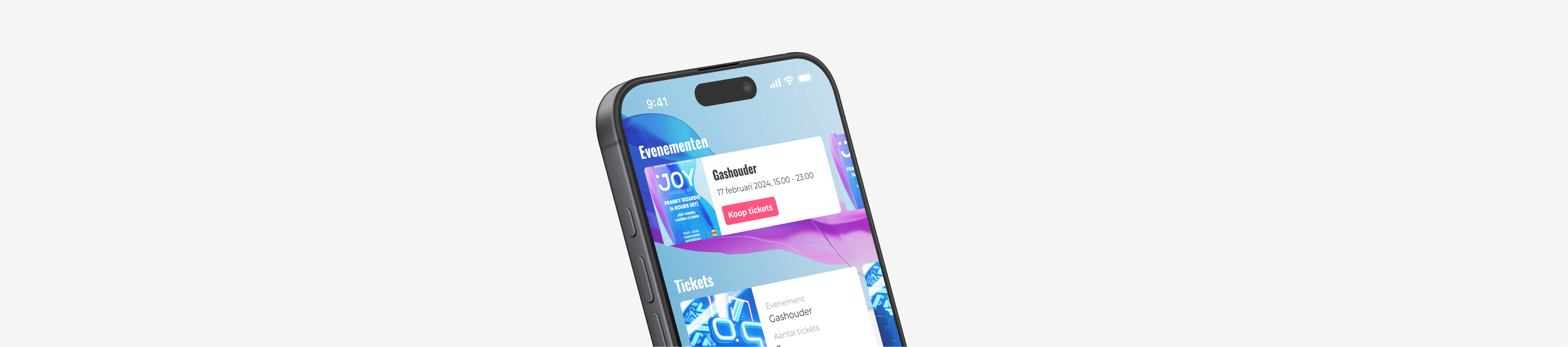 Voorbeeld van de Joy App