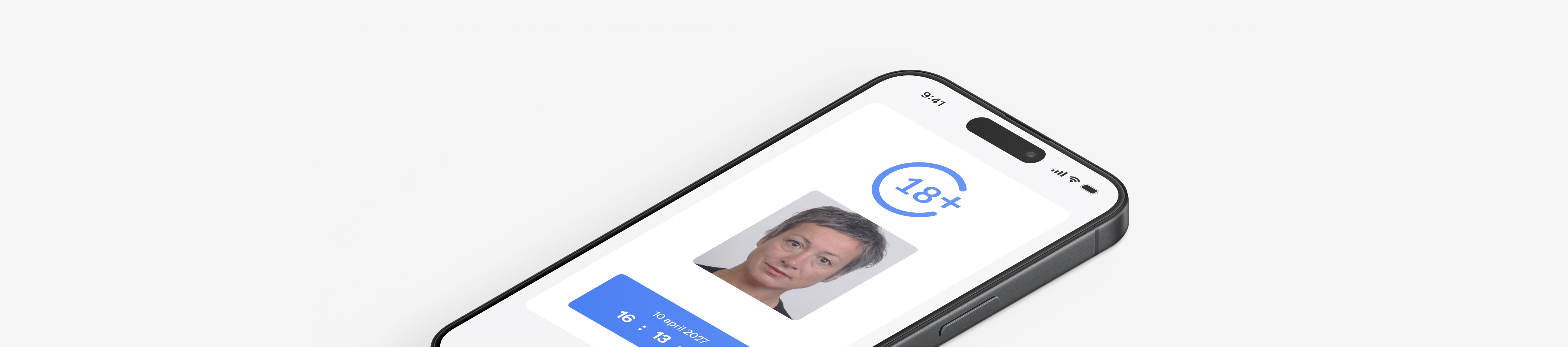Voorbeeld van de ToonLeeftijd App met leeftijdscategorie en foto