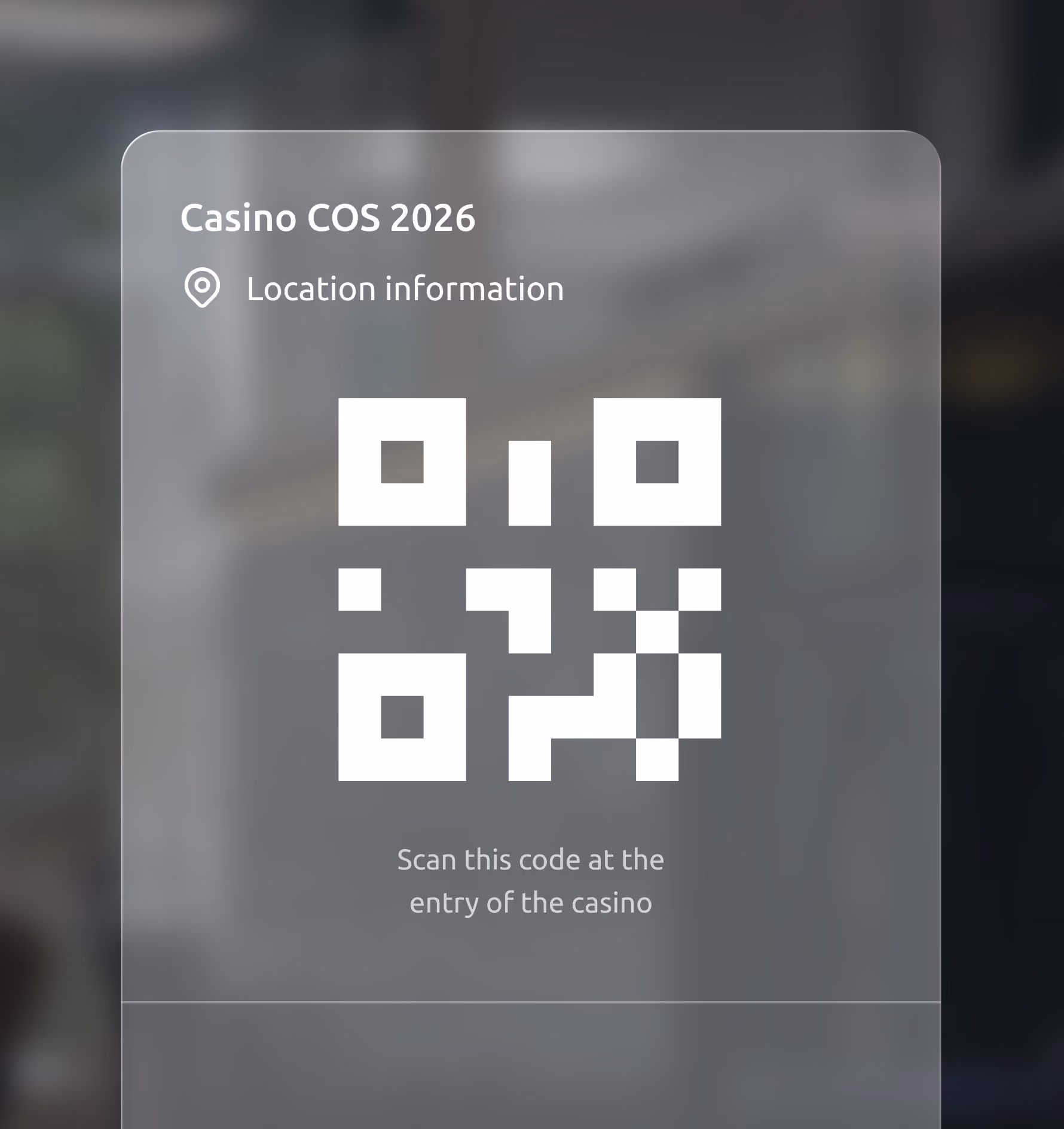 Ticket met QR-code om te scannen