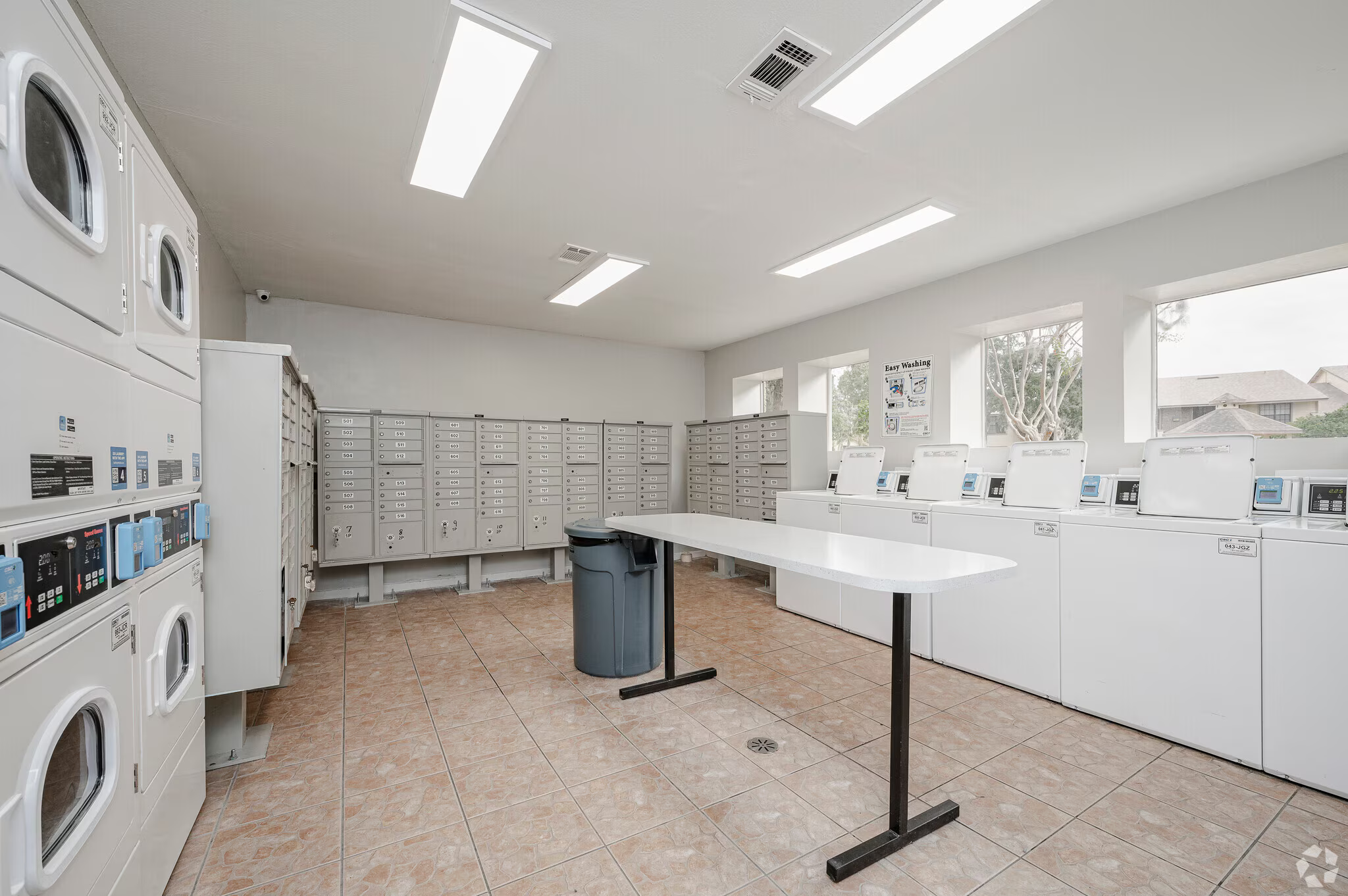 Laundry Facilities with white appliances
