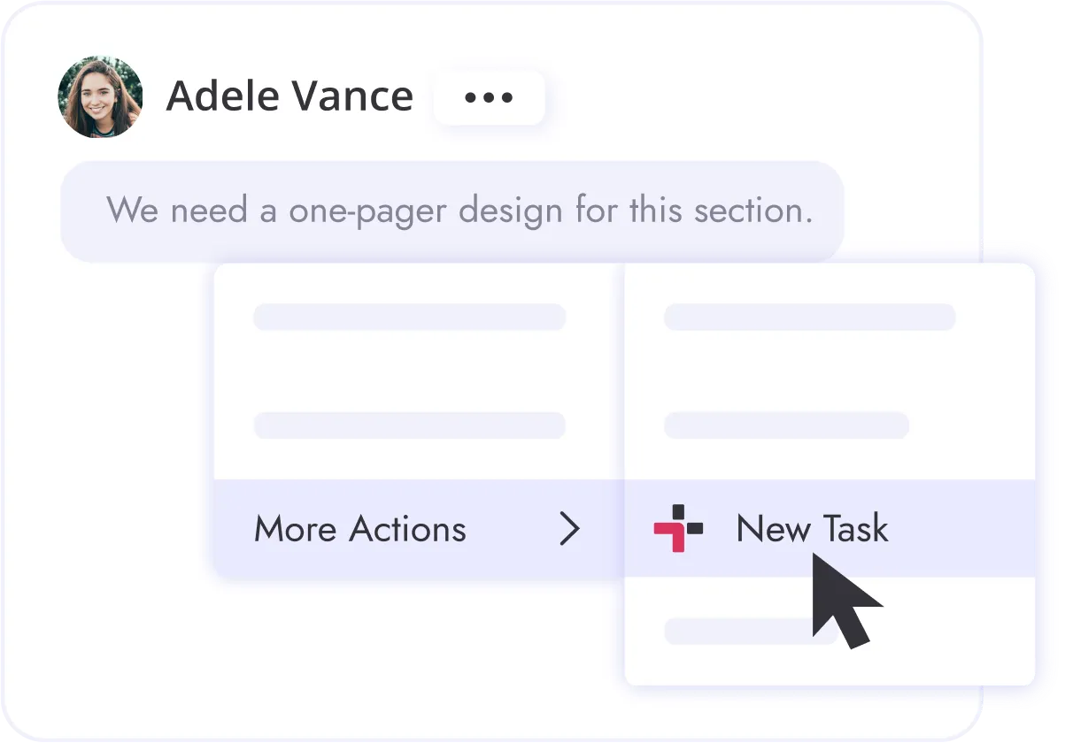 Turning messages inside Microsoft Teams chat into tasks with Teamflect.