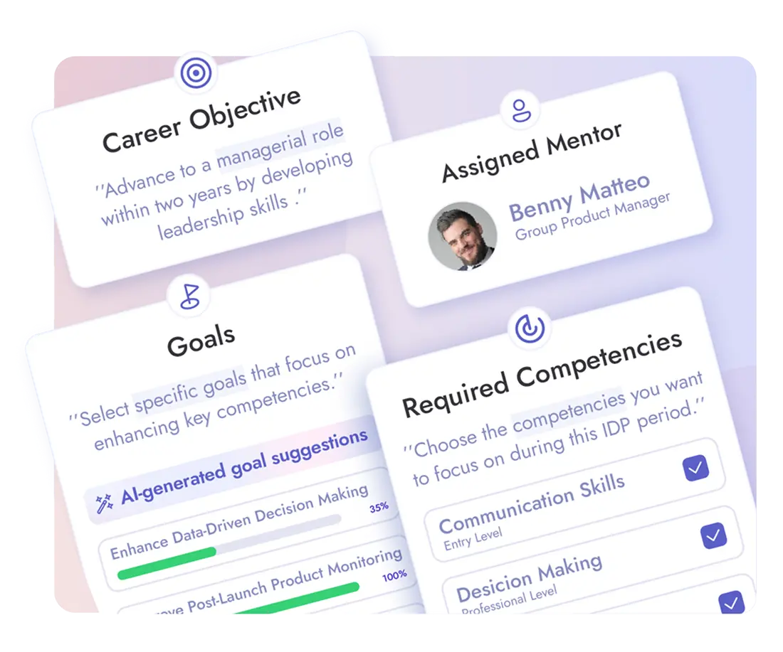 Set developmental goals with AI