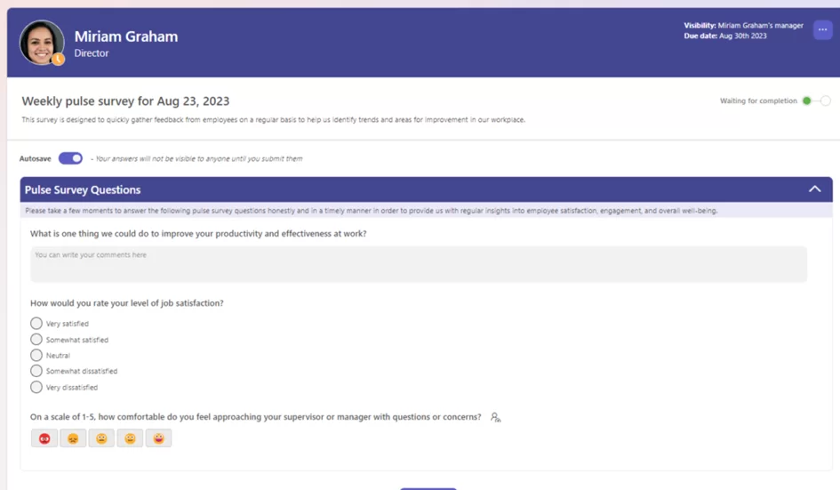 Conduct pulse surveys in MS Teams with Teamflect