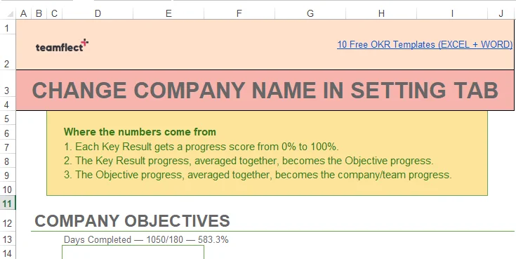 OKR template