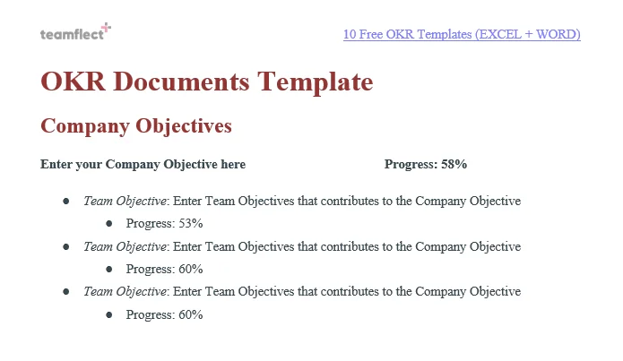 OKR template