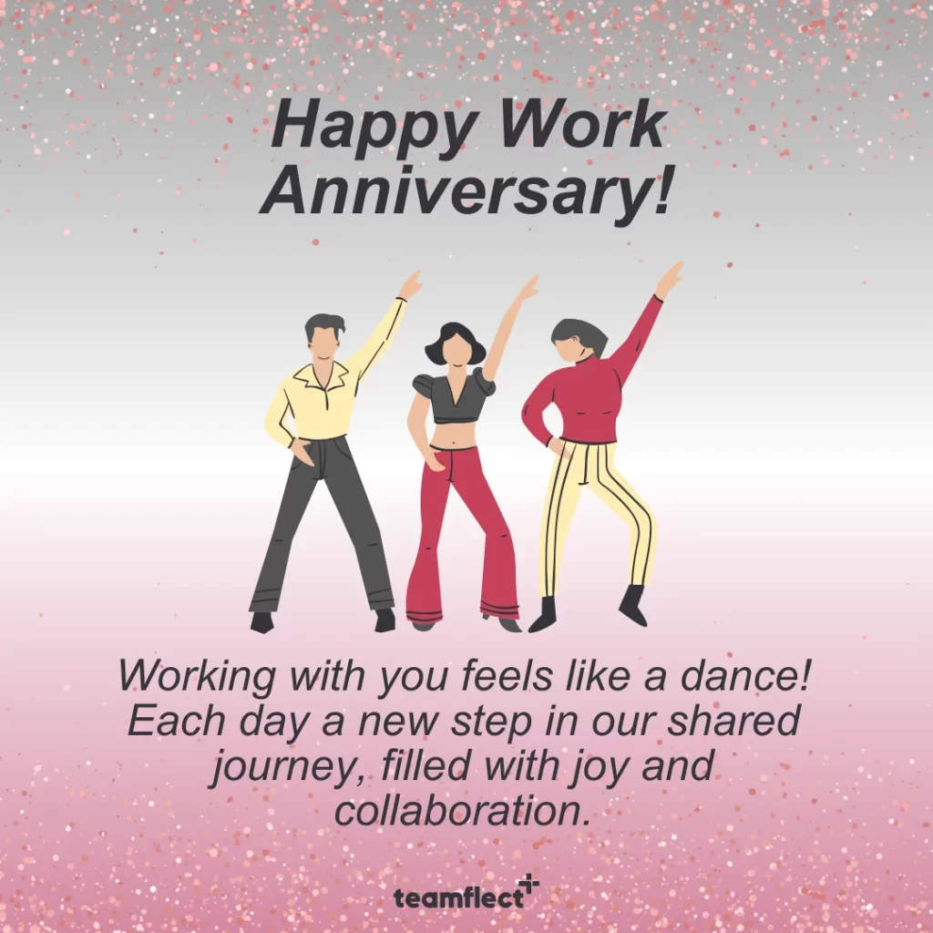 Work anniversary card - Workplace Party