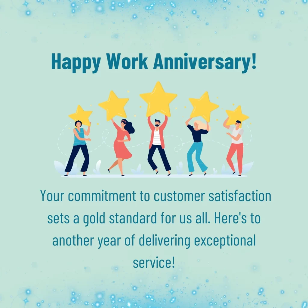 Work anniversary card - Customer Hero
