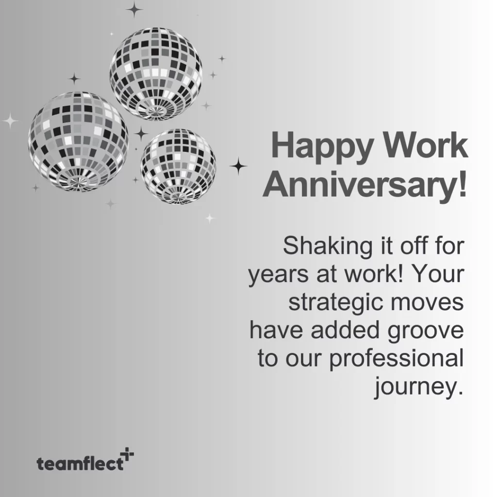 Work anniversary card - Strategic Workplace Moves