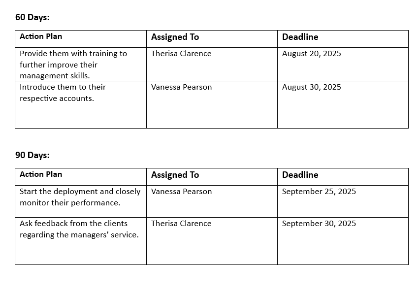 30-60-90 Day Plan Template